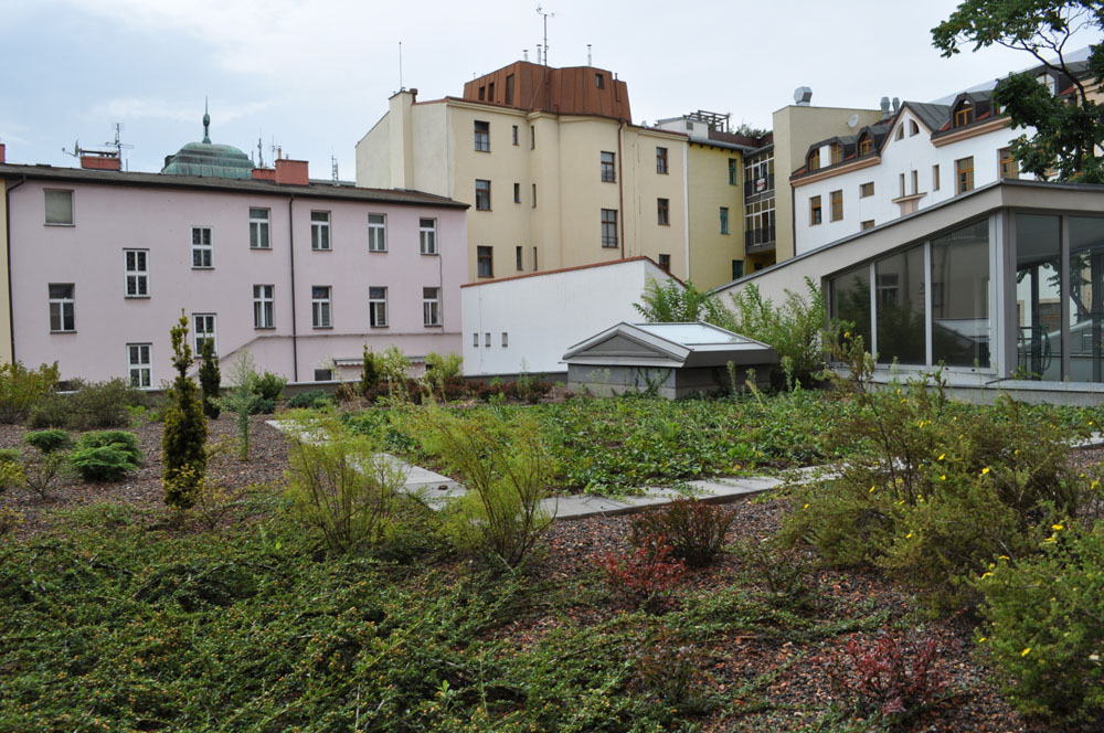 Střešní zahrada Magistrát Praha 2