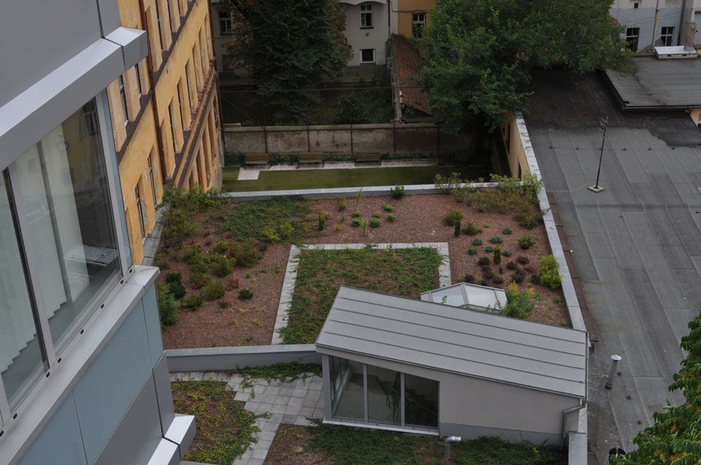 Střešní zahrada Magistrát Praha 2